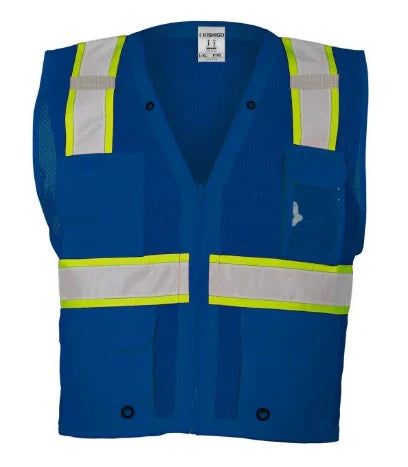 Kishigo® Enhanced Visibility Multi Pocket Mesh Safety Vest