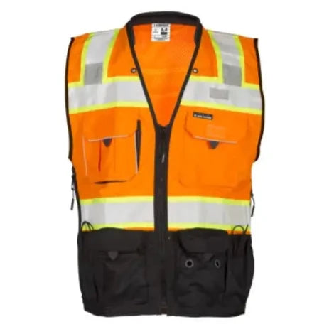 Kishigo® Premium Surveyors Safety Vest - Black Series