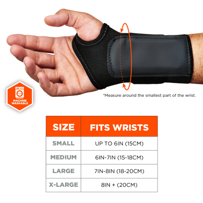 Ergodyne ProFlex Wrist Brace Support - Thumb Loop - Single Strap - 4000