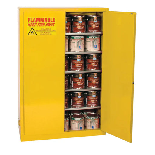 yellow-60-gallon-paint-ink-storage-safety-cabinet-2-self-closing-doors-5-shelves