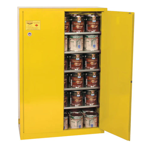 yellow-60-gallon-paint-ink-storage-safety-cabinet-2-manual-closing-doors-5-shelves