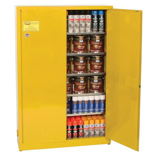 yellow-30-gallon-paint-ink-storage-safety-cabinet-2-manual-closing-doors-5-shelves