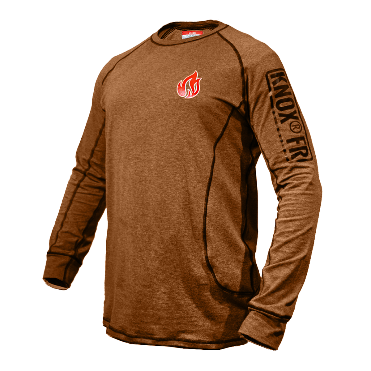 Knox FR Long Sleeve Breathable Crew Flame Resistant Shirt - Tan — Safety  Vests and More