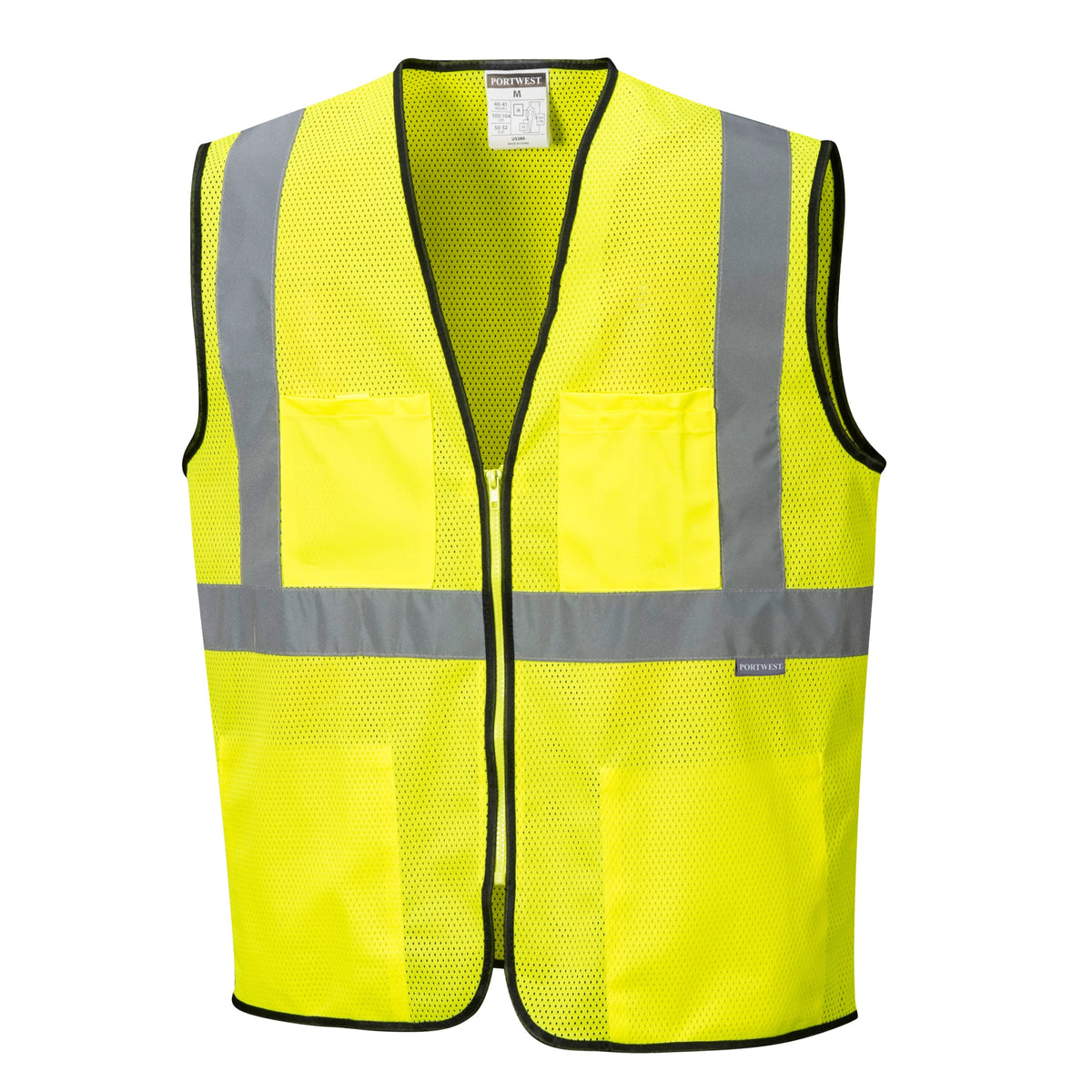 Portwest US381 Frisco Hi-Vis Mesh Contrast Safety Vest